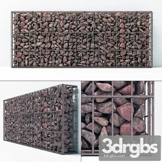 Gabion Cage 3D Model Free