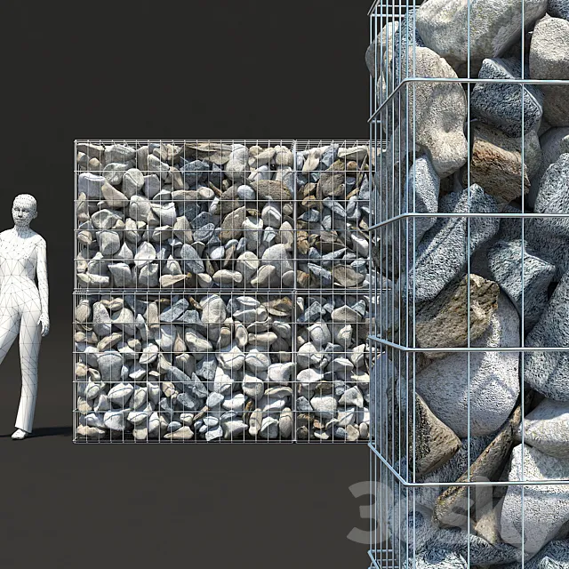 Gabion Classic Stone 3DModel