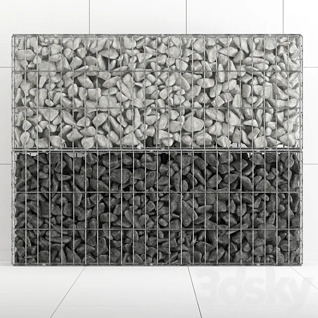Gabion rock stone 3D Model