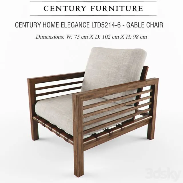 Gable Chair LTD5214-6 3D Model