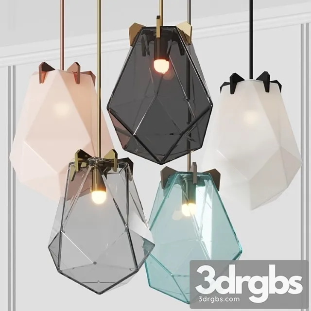 Gabriel Scott Briolette Pendant Lamps 3D Model Free