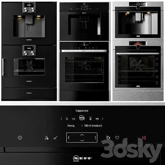 GAGGENAU AEG and NEFF double oven and coffeemaker collection Free Download