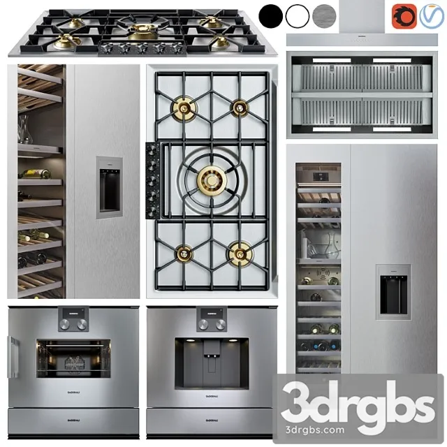 Gaggenau Appliance Collection 2 3D Model Free
