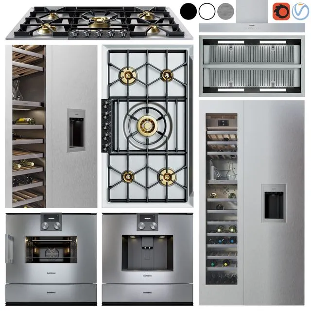 Gaggenau appliance collection 3D Model
