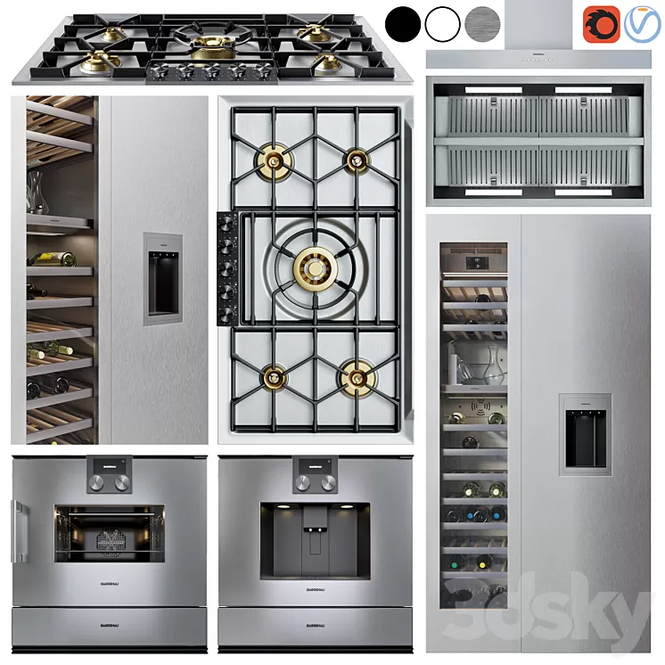 gaggenau appliance collection 3D Model