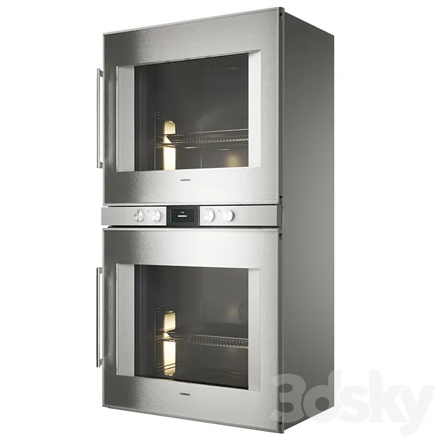 Gaggenau BX480111 double oven 400 series 3D Model