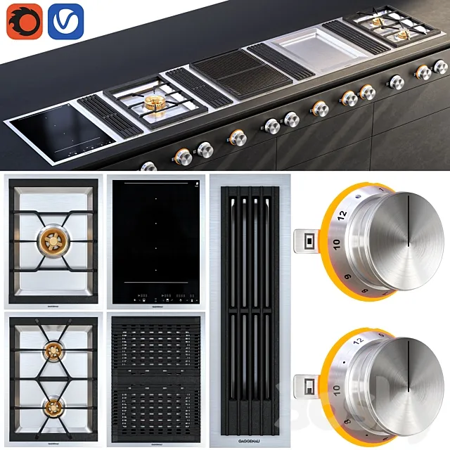gaggenau cook top 3D Model