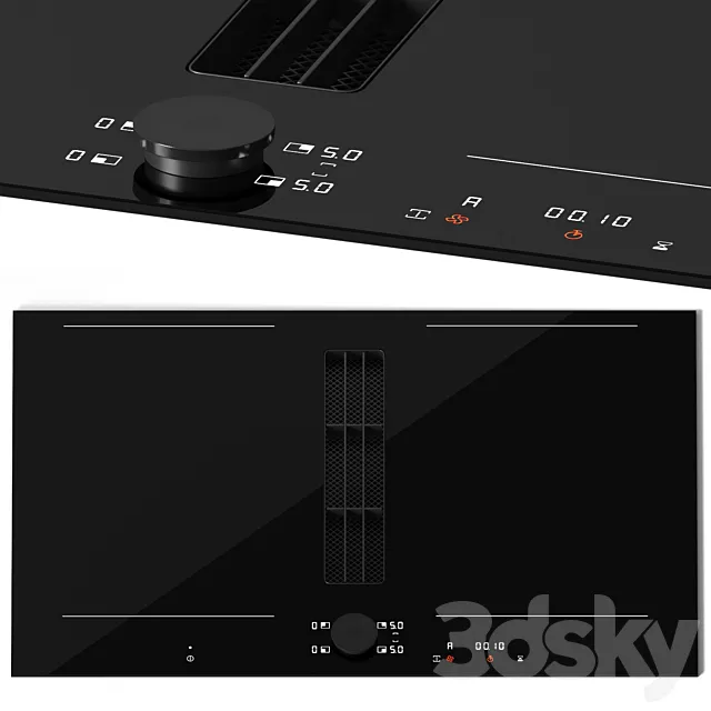 GAGGENAU CV282101 cooktop with extractor 3D Model