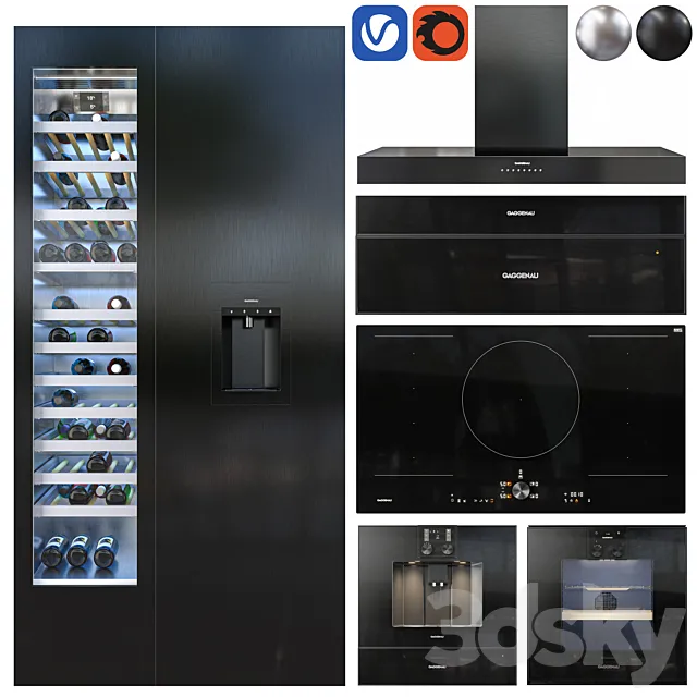 gaggenau kitchen appliance 3D Model