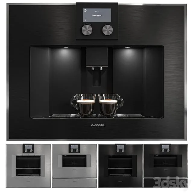Gaggenau Kitchen Appliance Collection 3D Model