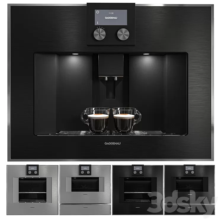 Gaggenau Kitchen Appliance Collection 3D Model Free