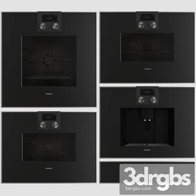 Gaggenau Kitchen Appliance Set 3D Model Free