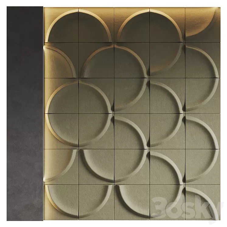 GAIA Acoustic Wall Panel by Blastation 3D Model Free