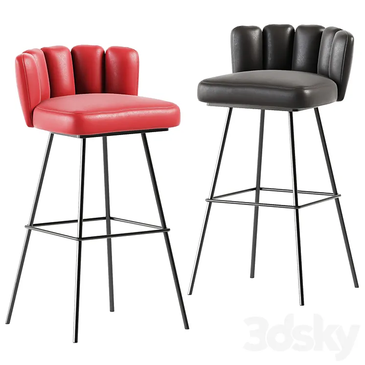 GAIA Barstool By KFF / Bar stool 3D Model Free