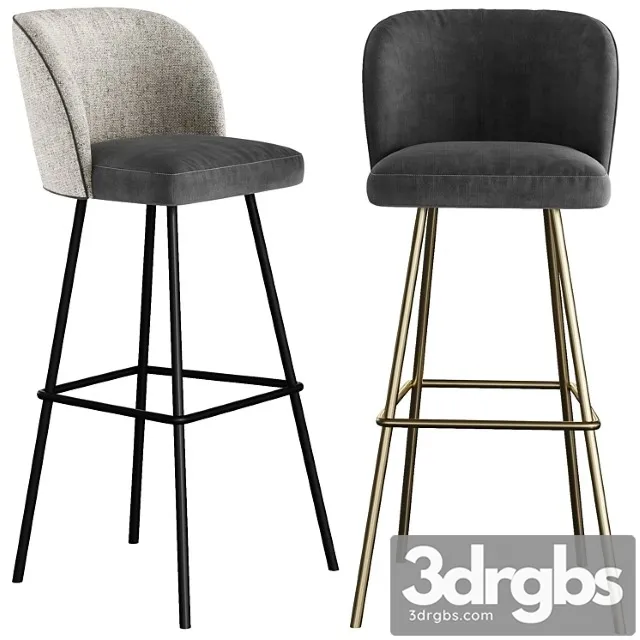Gaia line bar stool by kff 2 3D Model Free