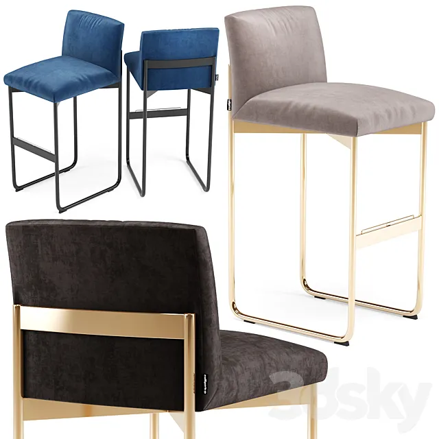 Gala barchair cs1868 - Calligaris 3D Model
