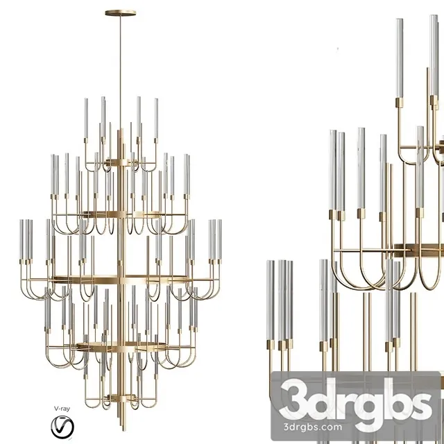 Gala Chandelier Luxxu 3D Model Free