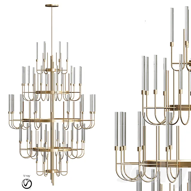 Gala Chandelier Luxxu 3DModel