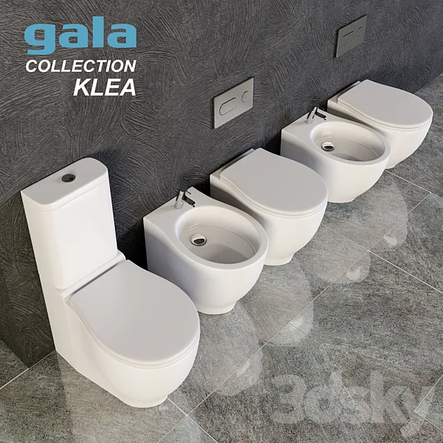 Gala Klea bidet toilets 3DModel