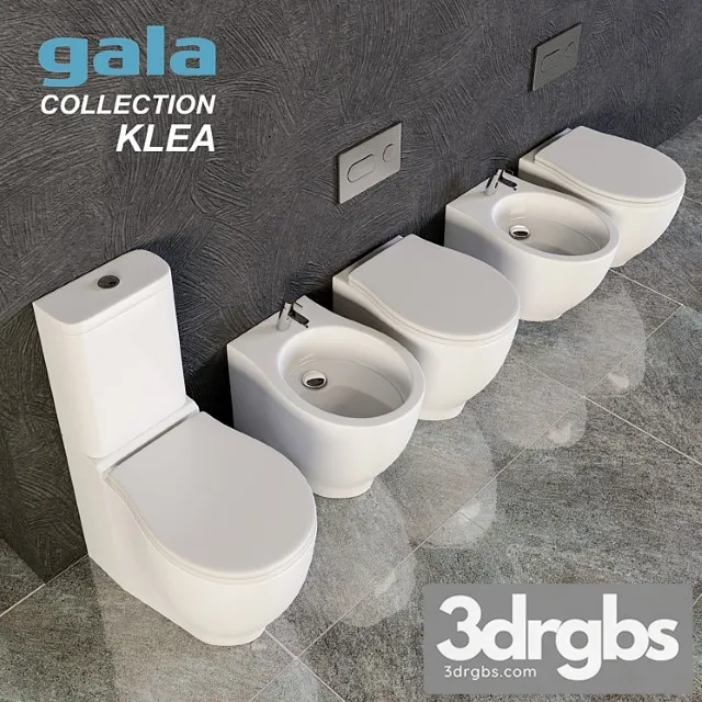 Gala Klea Unitazy Bidie 3D Model Free
