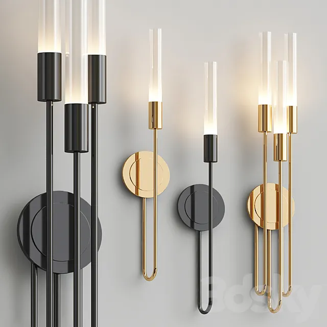 Gala wall lamp collection 3D Model