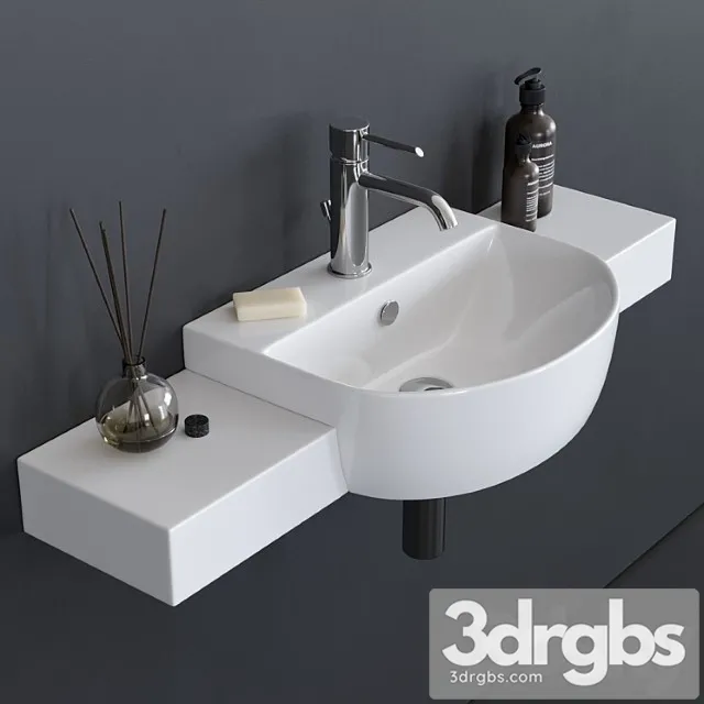 Galassia M2 Washbasin Art 5201 3D Model Free