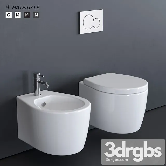 Galassia Wc Smartb Xes Art 9906 Art 9907 3D Model Free