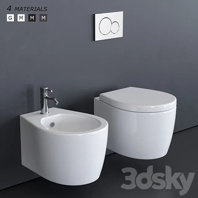 GALASSIA WC smartB - XES art. 9906 art. 9907 3D Model