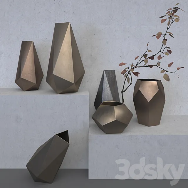 Galena vases 3D Model