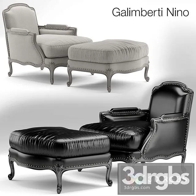 Galimberti Nino Pigra Poltrona Armchair 3D Model Free