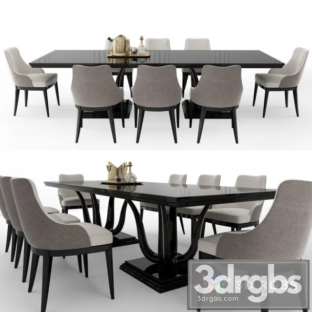 Galimberti Nino Table and Chair 3D Model Free