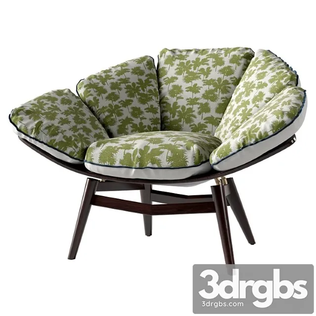 Galimberti Nino Viola Armchair 3D Model Free