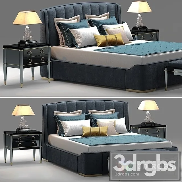 Galimberti Zaffiro Bed 3D Model Free