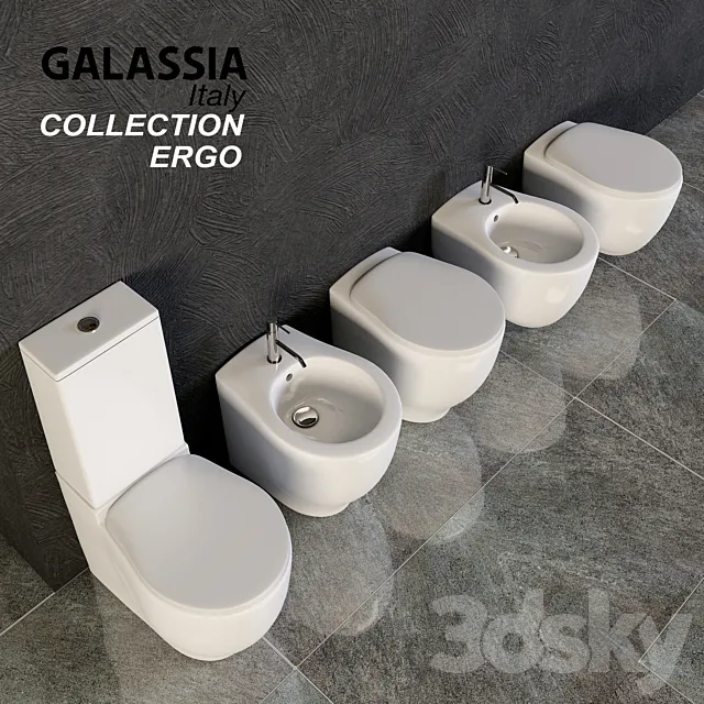 Gallasia Ergo toilet bidet 3DModel