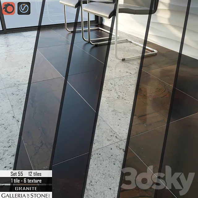 Galleria of Stone Italy Set 55 3D Model