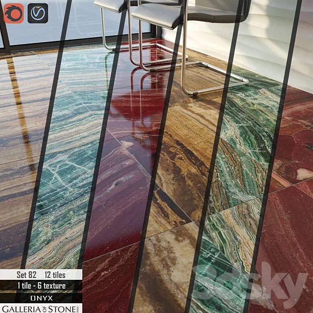 Galleria of Stone Italy Set 82 3DModel