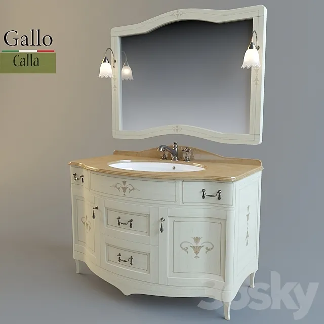 Gallo mobili 3D Model