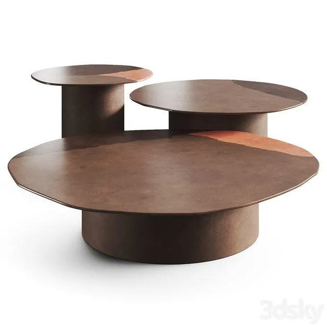 Gallotti & Radice Re-Verre Coffee Tables 3D Model