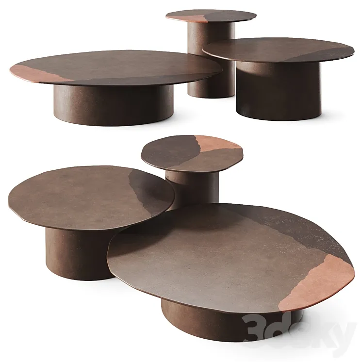 Gallotti & Radice Re-Verre Coffee Tables 3D Model Free