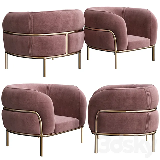 Gallotti & Radice Sophie Armchair 3DModel