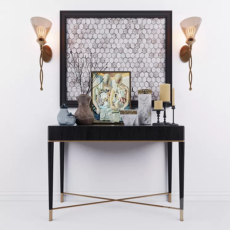 Gallotti Radice Tama Uttermost Glam 1 Lt decor set 3D Model