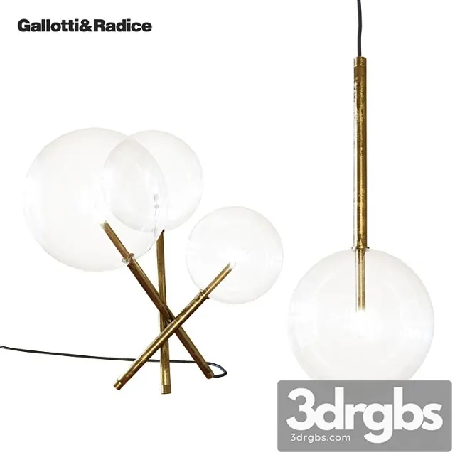 Galotti & radice bolle tavolo 3 bolle sola 3D Model Free