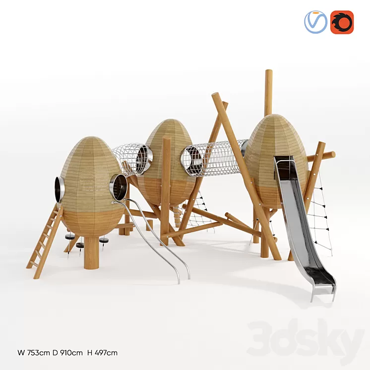 Game complex Nests. IK 0156T-1 3D Model