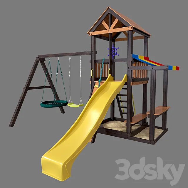 Game complex Perfetto sport "Verona" (swing oval) 3D Model