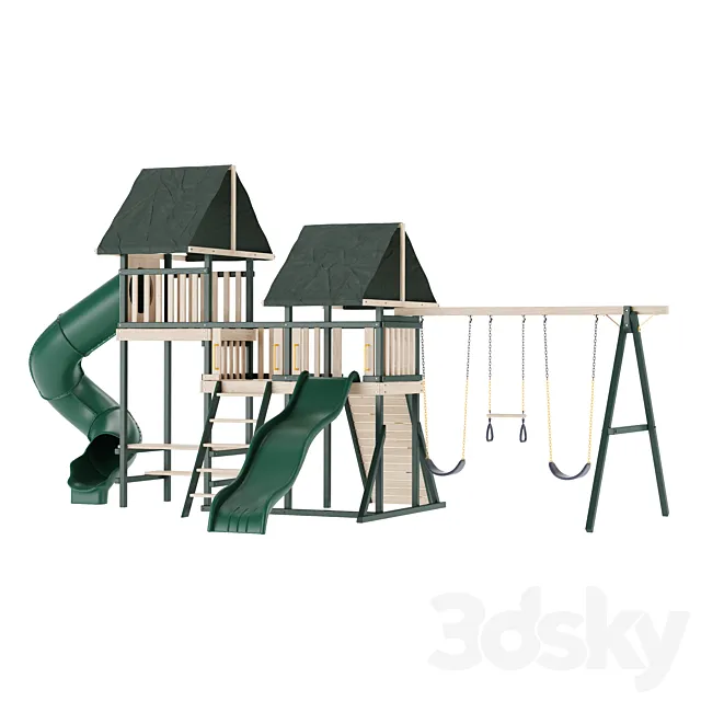 Game complex Playhouses05 3D Model