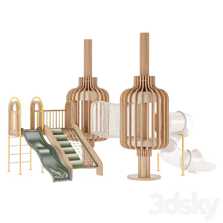 Game complex Playhouses06 3D Model