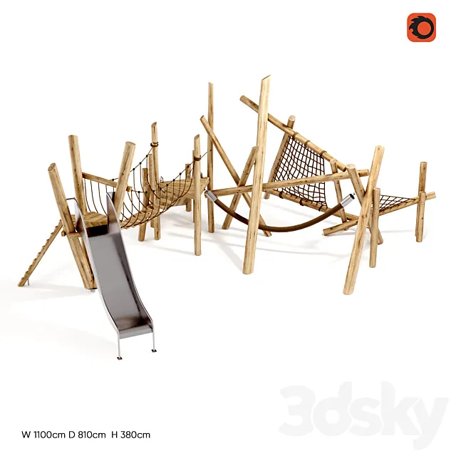 Game complex Taiga. IK 0153T-5 3D Model