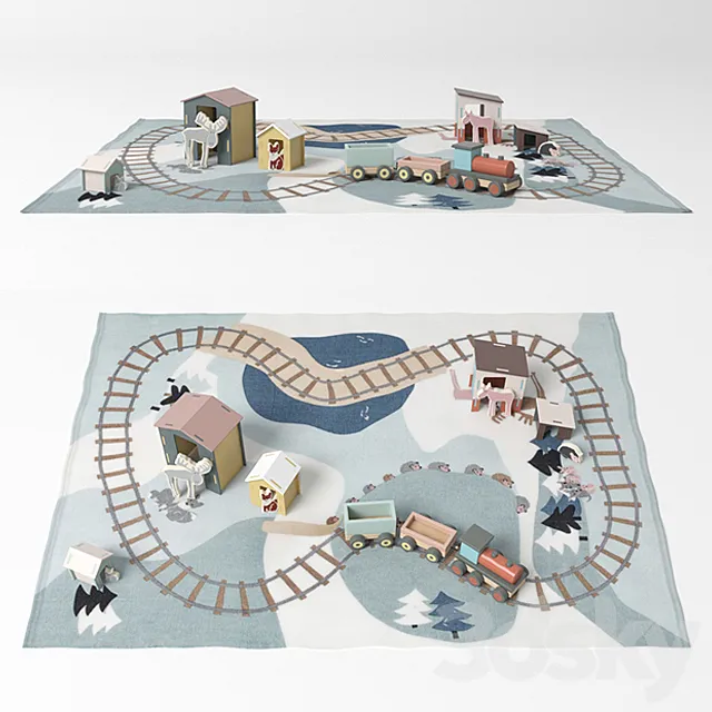 Game pad 130Х170 Kid's Concept 3D Model