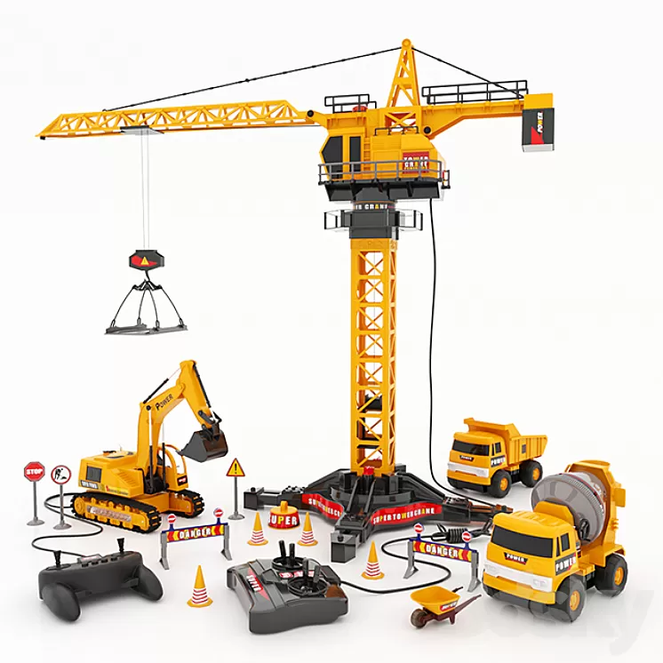 Game set Mod-Builder and Mioshi Tech 3D Model