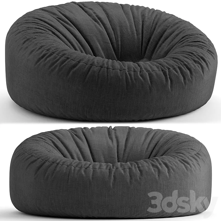 Gaming and bag chairs 3D Model Free